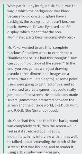 from Ars Technica Interview with Takefumi Makino